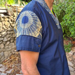 Chemise Homme manche courte bleu